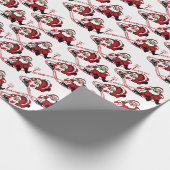 ヴィンテージサンタクロース遊のおもちゃがクリスマスを訓練 ラッピングペーパー (角)