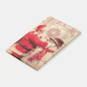 ヴィンテージサンタクロース雪だるまクリスマスフェスティバル ポストイット (アングル)