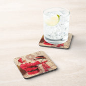 ヴィンテージサンタクロース雪だるまクリスマス コースター (右側)