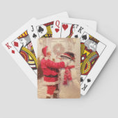 ヴィンテージサンタクロース雪だるまクリスマス トランプ (裏面)