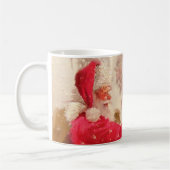 ヴィンテージサンタクロース雪だるまクリスマス マグカップ (左)