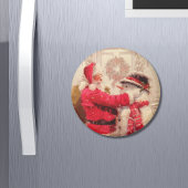 ヴィンテージサンタクロース雪だるまクリスマス マグネット