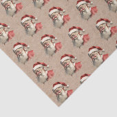 ヴィンテージサンタクロース顔クリスマス 薄葉紙 (詳細)