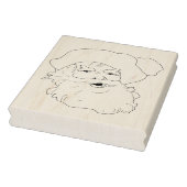 ヴィンテージサンタクロース顔ゴム印 ラバースタンプ (スタンプ)