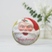 ヴィンテージサンタクロース顔 招待状 (スタンド正面)