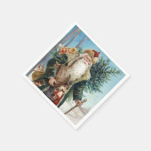 ヴィンテージサンタクロース6 スタンダードカクテルナプキン (角)