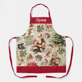 ヴィンテージサンタクロース エプロン (正面)