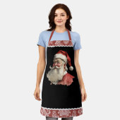 ヴィンテージサンタクロース エプロン (着用した状態)