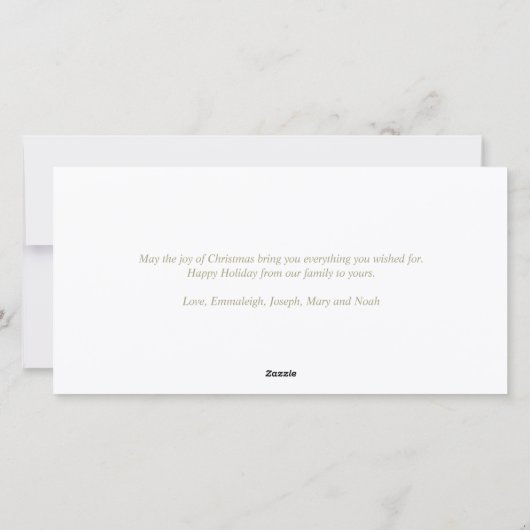 ヴィンテージサンタクロース カスタムフォト シーズンカード (裏面)