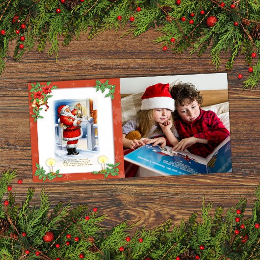 ヴィンテージサンタクロース カスタムフォト シーズンカード