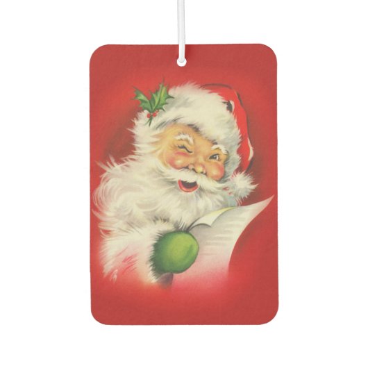 ヴィンテージサンタクロース カーエアーフレッシュナー (正面)