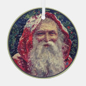 ヴィンテージサンタクロース ガラスオーナメント (裏面)