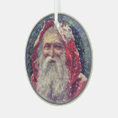 ヴィンテージサンタクロース ガラスオーナメント (正面左)