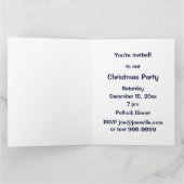 ヴィンテージサンタクロース&キッズオンクリスマス招待状 カード (内部)