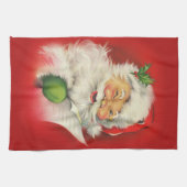 ヴィンテージサンタクロース キッチンタオル (横)