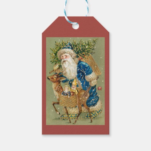 ヴィンテージサンタクロース ギフトタグ (正面)