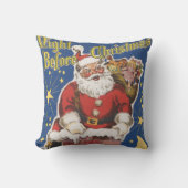 ヴィンテージサンタクロース、クリスマスの前の夜 クッション (正面)