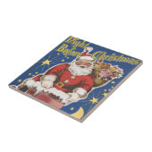 ヴィンテージサンタクロース、クリスマスの前の夜 タイル (側面)