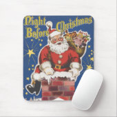 ヴィンテージサンタクロース、クリスマスの前の夜 マウスパッド (マウス)