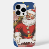 ヴィンテージサンタクロース、クリスマスの前の夜 Case-Mate iPhoneケース (裏面)