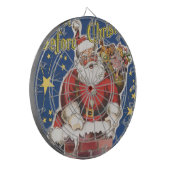 ヴィンテージサンタクロース、クリスマスの夜 ダーツボード (正面左)