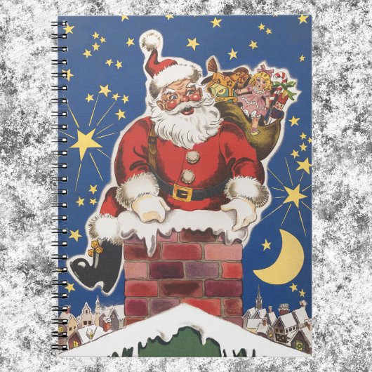 ヴィンテージサンタクロース、クリスマスの夜 ノートブック