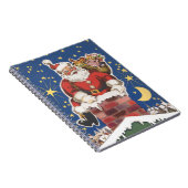 ヴィンテージサンタクロース、クリスマスの夜 ノートブック (右側)