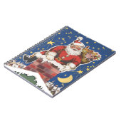 ヴィンテージサンタクロース、クリスマスの夜 ノートブック (左側)