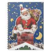 ヴィンテージサンタクロース、クリスマスの夜 ノートブック (正面)
