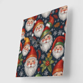 ヴィンテージサンタクロース クリスマスコレクション スクエア壁時計 (傾斜)