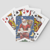 ヴィンテージサンタクロース、クリスマス前夜 トランプ (裏面)