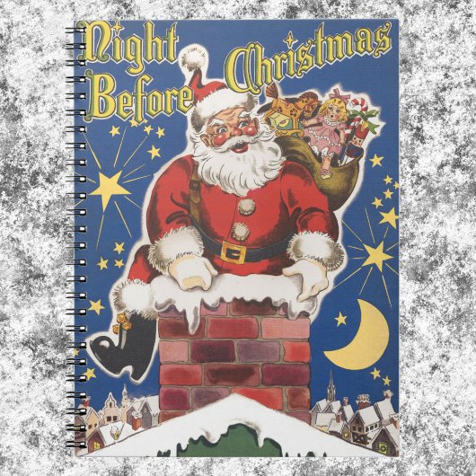 ヴィンテージサンタクロース、クリスマス前夜 ノートブック