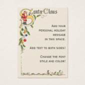 ヴィンテージサンタクロース、クリスマス縁ど飾り (正面)