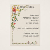 ヴィンテージサンタクロース、クリスマス縁ど飾り (正面)