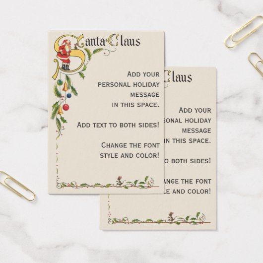 ヴィンテージサンタクロース、クリスマス縁ど飾り (オフィス)