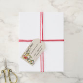 ヴィンテージサンタクロース、クリスマス縁ど飾り ギフトタグ (より糸付き)