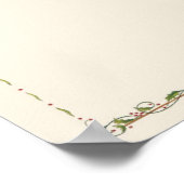 ヴィンテージサンタクロース、クリスマス縁ど飾り ポスター (角)