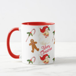 ヴィンテージサンタクロース クリスマス ホリデー マグカップ