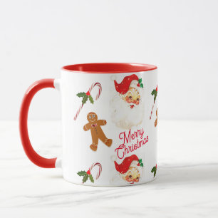ヴィンテージサンタクロース クリスマス ホリデー マグカップ