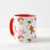 ヴィンテージサンタクロース クリスマス ホリデー マグカップ (正面左)