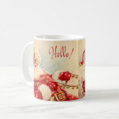 ヴィンテージサンタクロース コーヒーマグカップ (正面左)