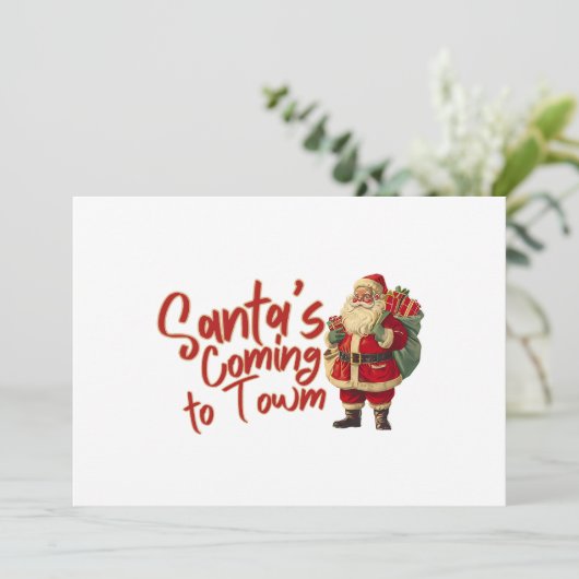 ヴィンテージサンタクロース：サンタが街にやってくる シーズンカード (スタンド正面)