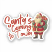 ヴィンテージサンタクロース：サンタズ来の町へ シール (正面)
