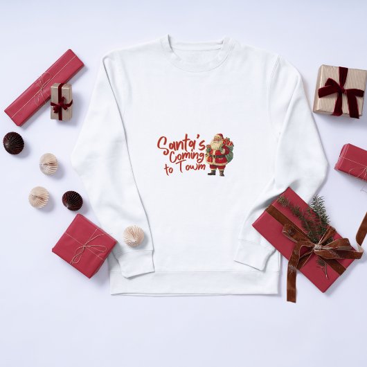 ヴィンテージサンタクロース：サンタズ来の町へ スウェットシャツ