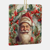 ヴィンテージサンタクロース・サンニコラス・クリスマス セラミックオーナメント (右)