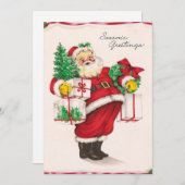 ヴィンテージサンタクロース シーズンカード (正面/裏面)