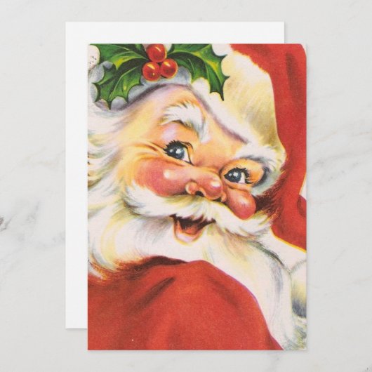 ヴィンテージサンタクロース シーズンカード (正面/裏面)