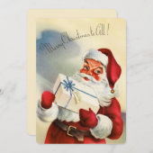ヴィンテージサンタクロース シーズンカード (正面/裏面)