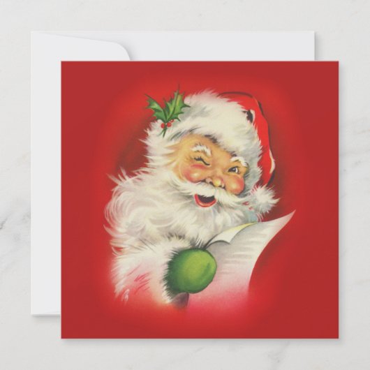 ヴィンテージサンタクロース シーズンカード (正面)