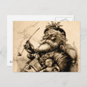 ヴィンテージサンタクロース シーズンポストカード (正面/裏面)